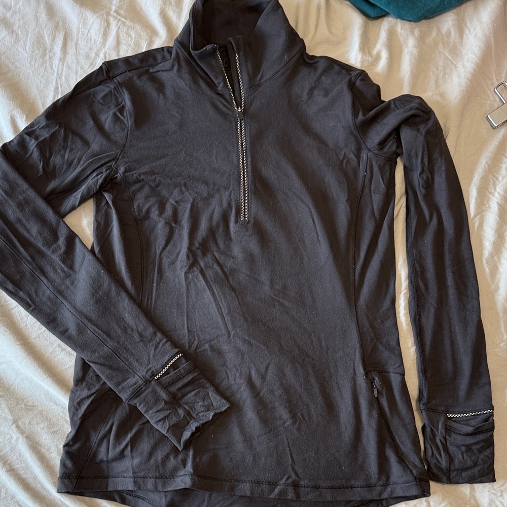 Lululemon running Black Half-Zip Sweater